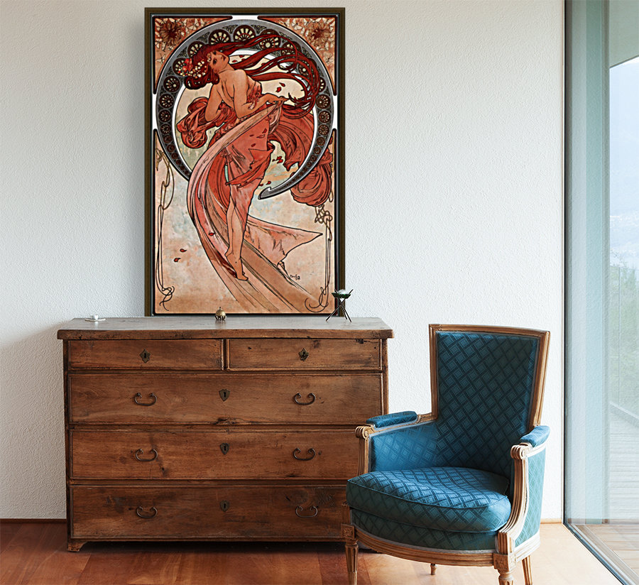 Dance by Alphonse Mucha Reproduction