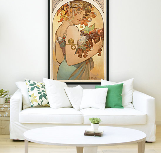 Fruit by Alphonse Mucha Reproduction