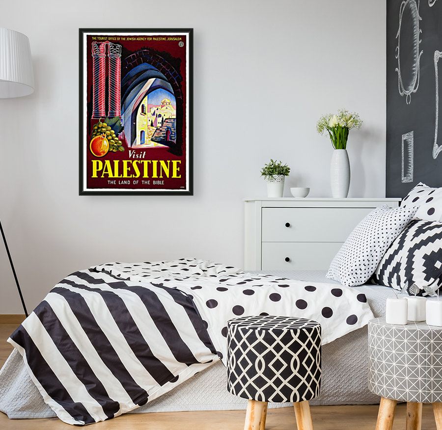 Visit Palestine vintage travel poster Reproduction