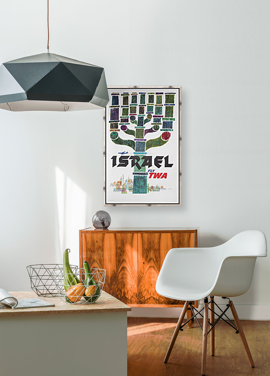 Fly TWA Israel poster Reproduction