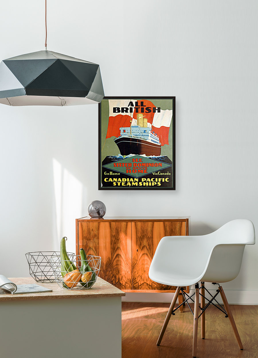 Canadian Pacific Steamships All British vintage poster Reproduction