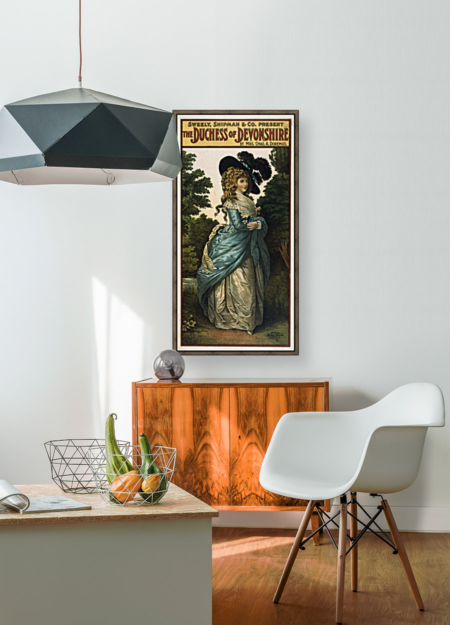 1906 Vintage Theater Poster The Duchess of Devonshire Reproduction