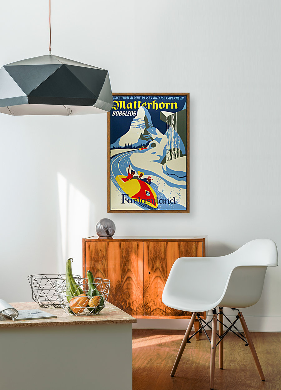 Matterhorn Fantasyland Vintage Poster Reproduction
