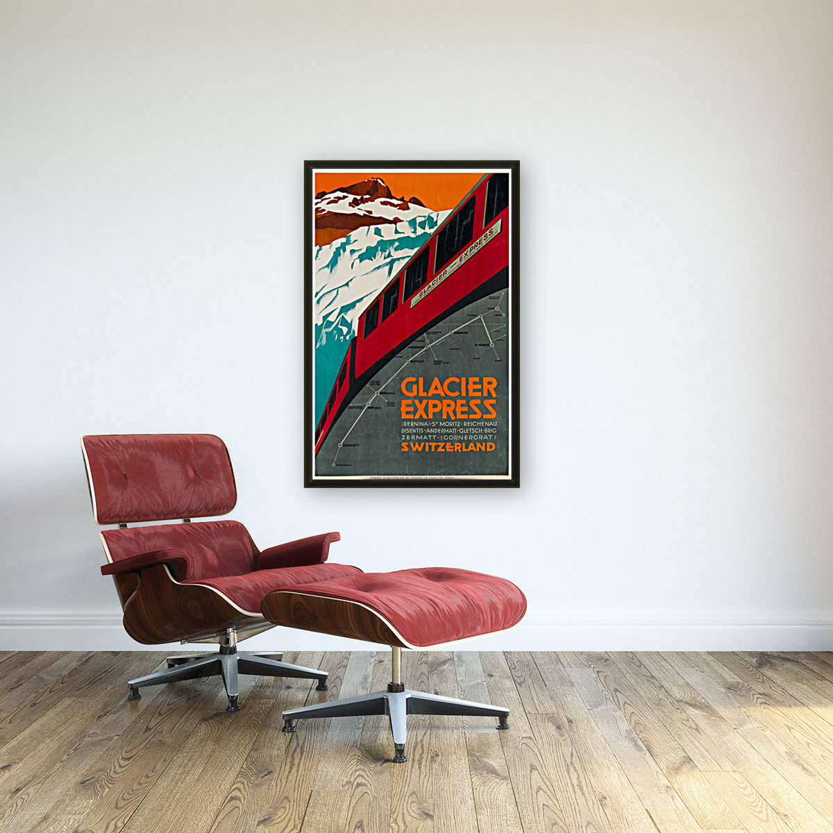 Glacier Express Switzerland Travel Poster Reproduction