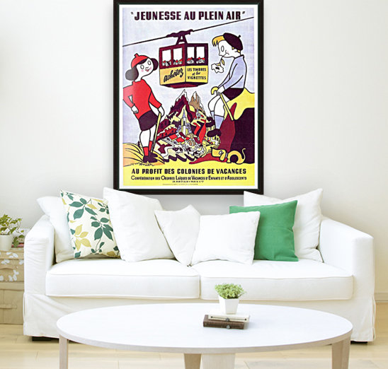 Jeunesse au Plein Air vintage travel poster Reproduction