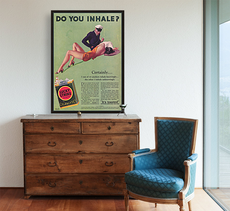 Vintage Cigarette Ad Reproduction
