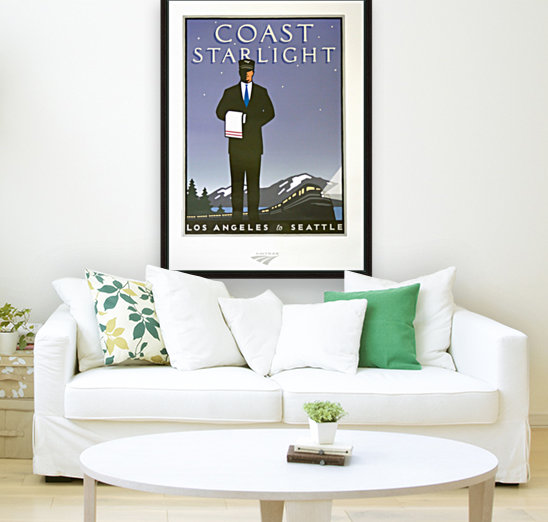 The Coast Starlight Vintage Poster Reproduction