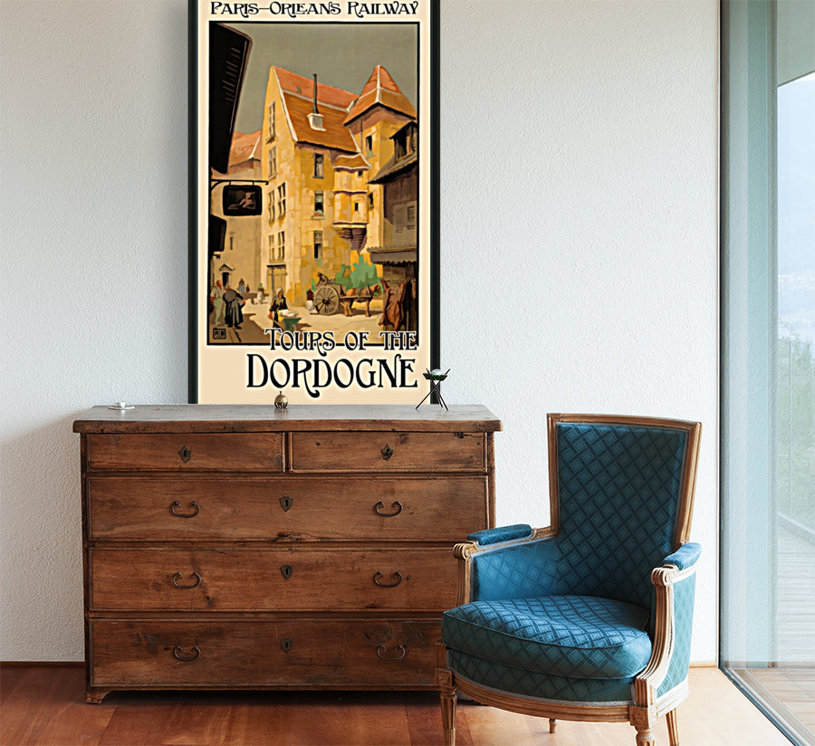 Paris - Orleans Railway Tours of the Dordogne Reproduction