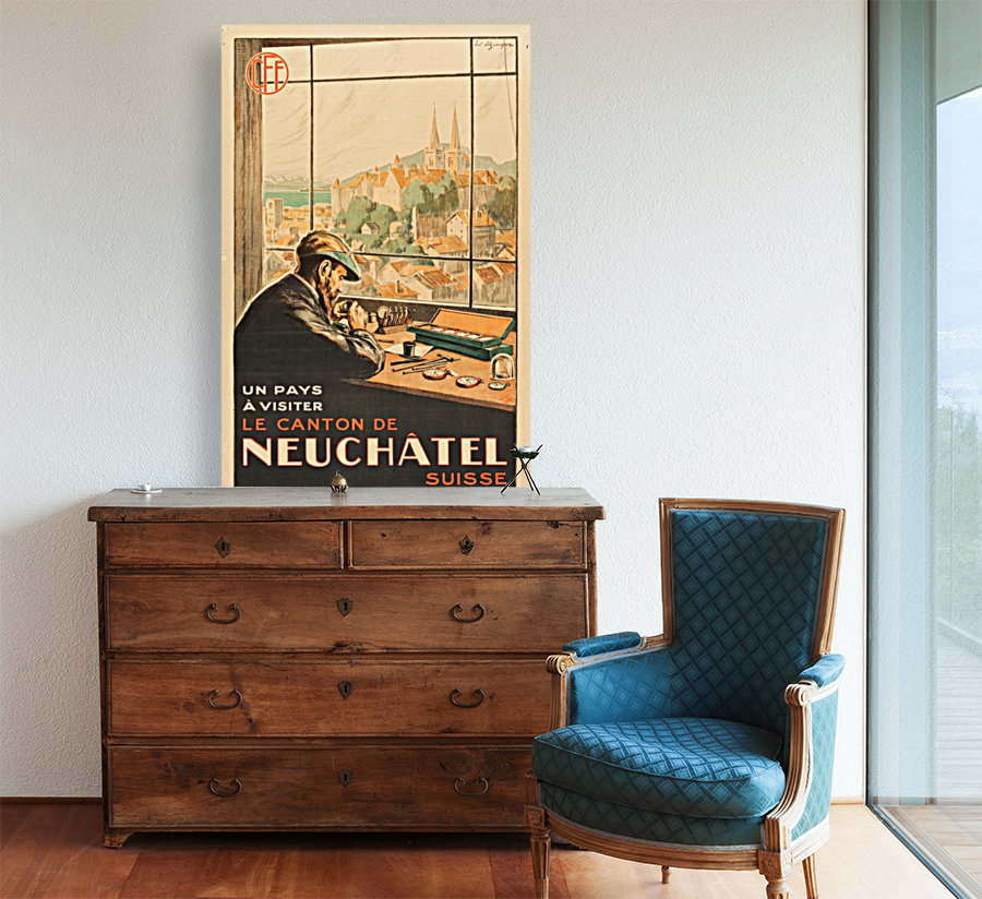 Le canton de Neuchatel Suisse Reproduction