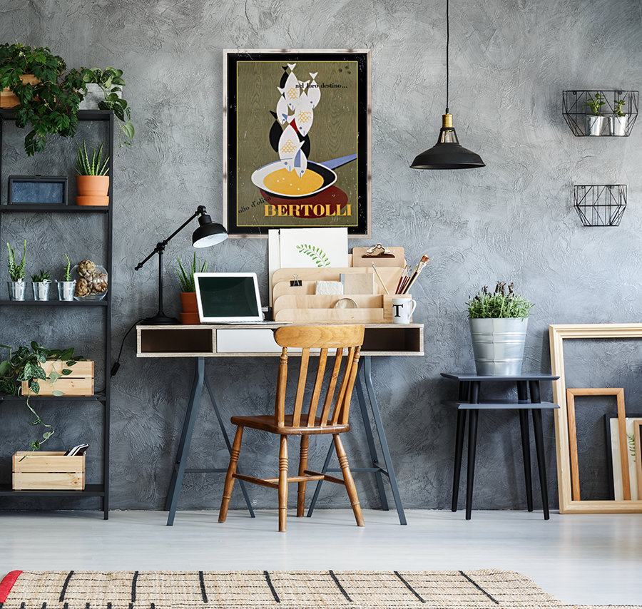 Bertolli cooking fish poster Reproduction