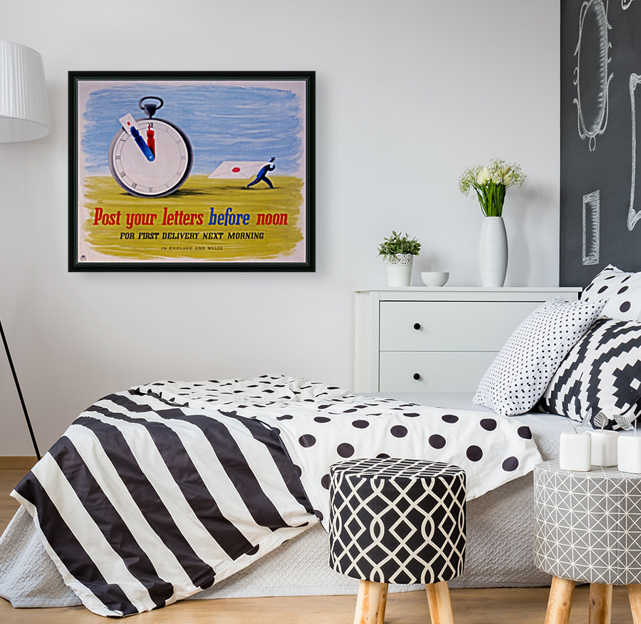 Post your letters before noon Reproduction