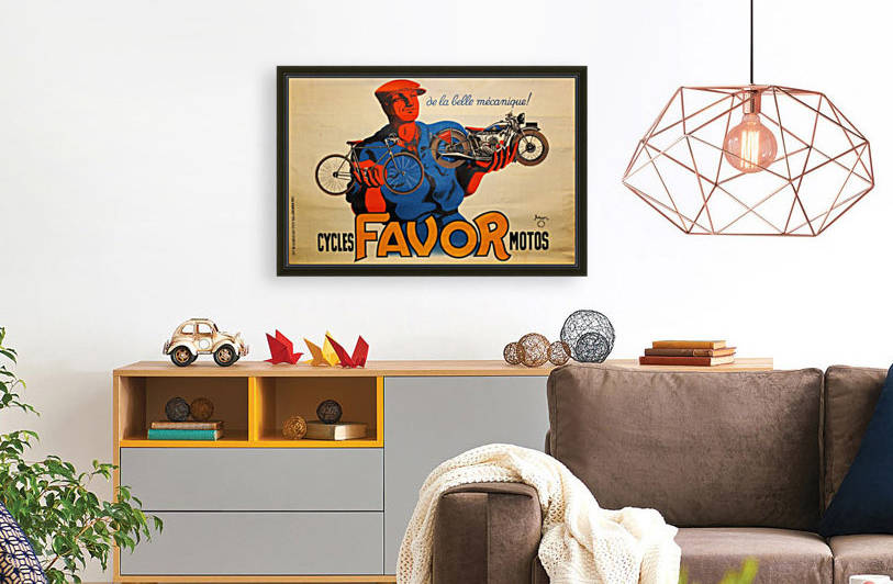 Cycles Favor Motors by VINTAGE POSTER