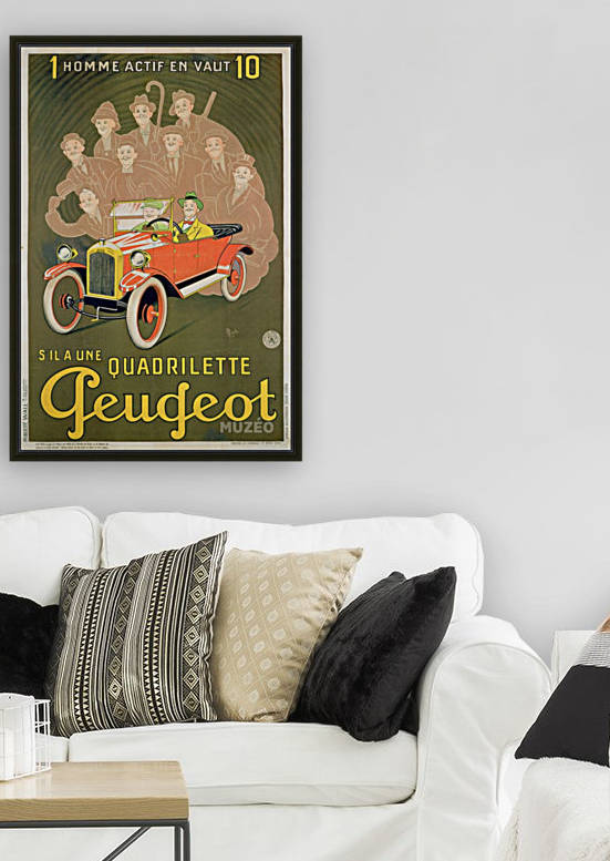 Quadrilette Peugeot by VINTAGE POSTER