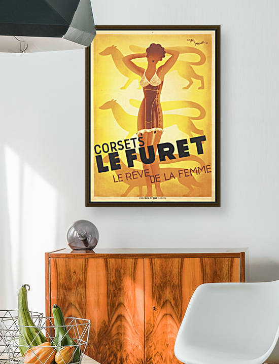 Corsets le Furet by VINTAGE POSTER