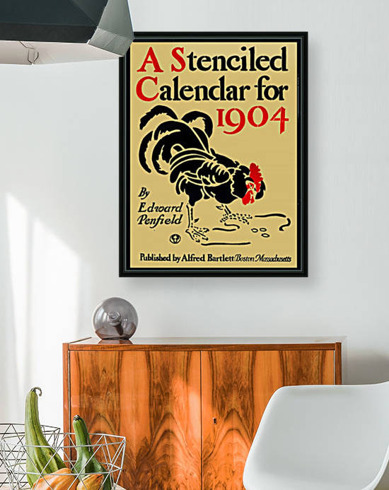 A stenciled calendar for 1904 Reproduction
