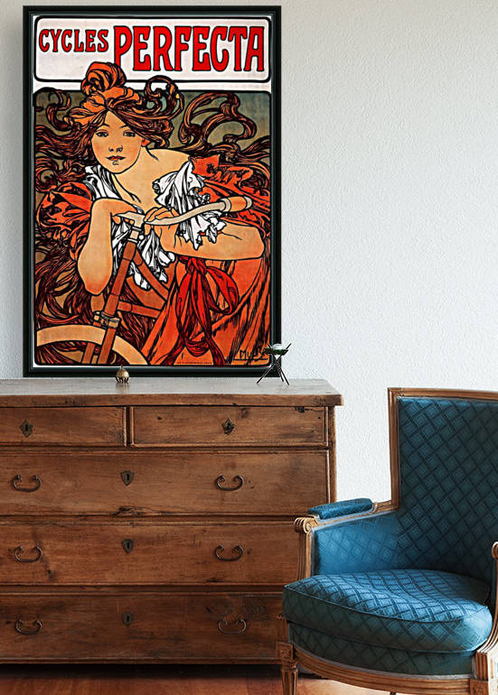 Cycles Perfecta by Alphonse Mucha Reproduction