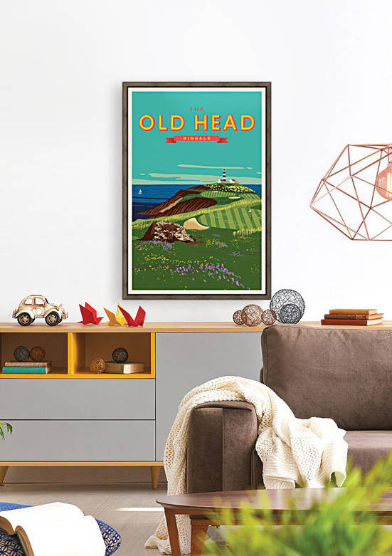 Old Head of Kinsale, Golf Vintage Poster by VINTAGE POSTER