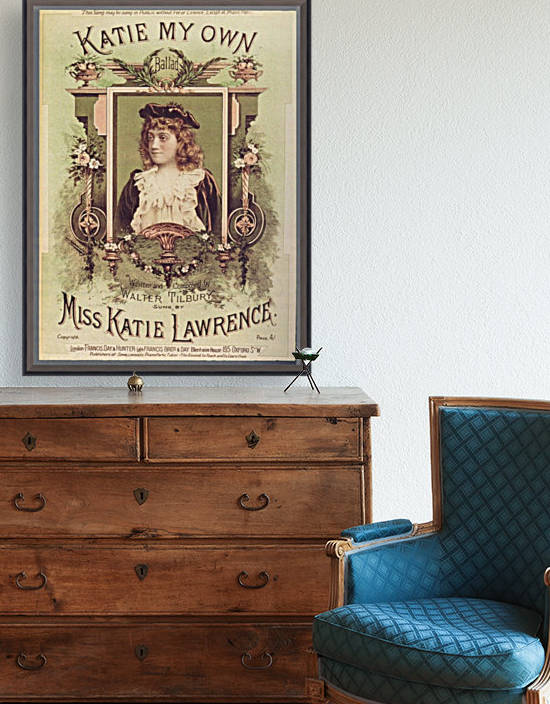 Katie my own ballad vintage poster by VINTAGE POSTER