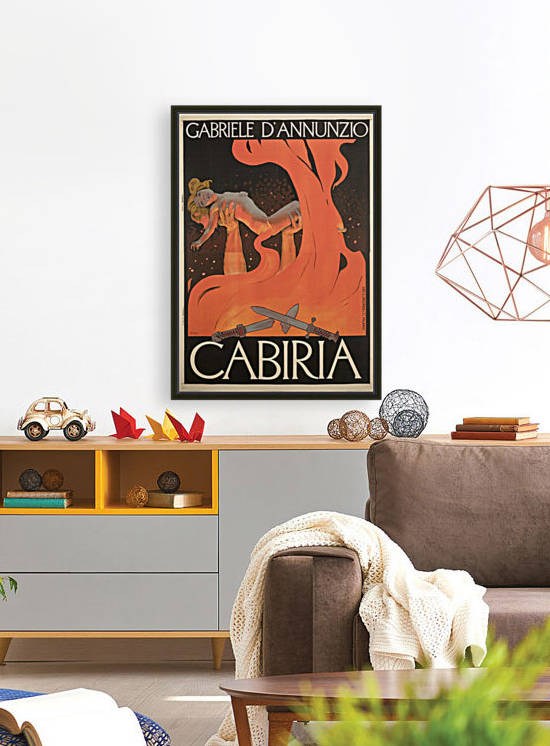 Locandina del film muto Cabiria di Giovanni Pastrone 1914 by VINTAGE POSTER