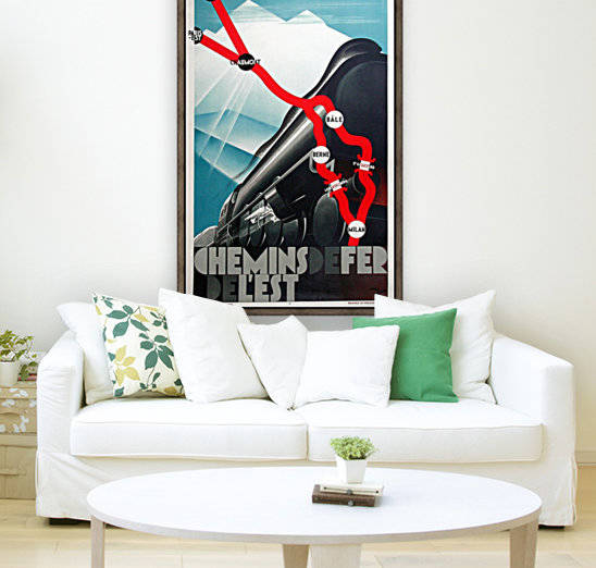 Chemins de fer de Est Original Poster by VINTAGE POSTER