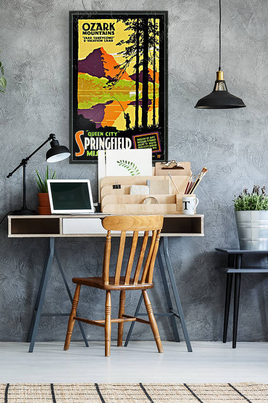 Ozark Mountains Travel Poster Reproduction