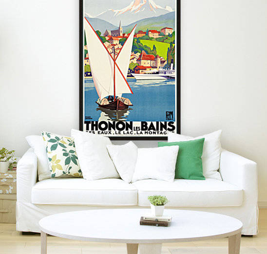 Thonon Les Bains Travel Poster by VINTAGE POSTER
