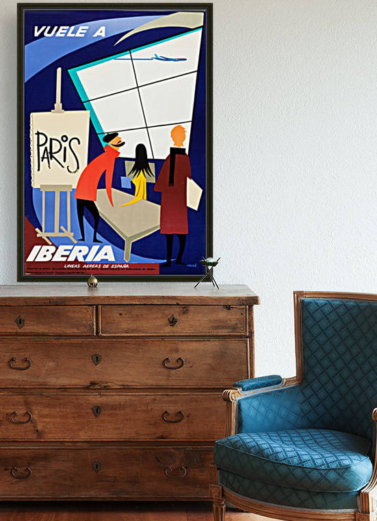 Iberia Airlines Travel Poster by VINTAGE POSTER