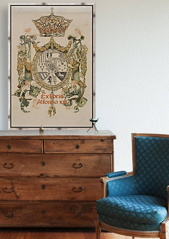 Alexandre-de-Riquer---Book-plate-of-Alfons-XIII by VINTAGE POSTER