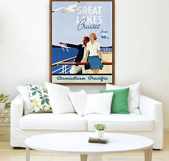 Canadian Pacific Great Lakes Cruises Vintage Travel Poster by VINTAGE POSTER
