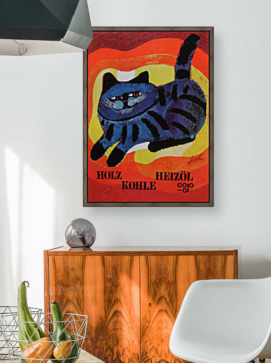 Holz Kohle Heizol by VINTAGE POSTER