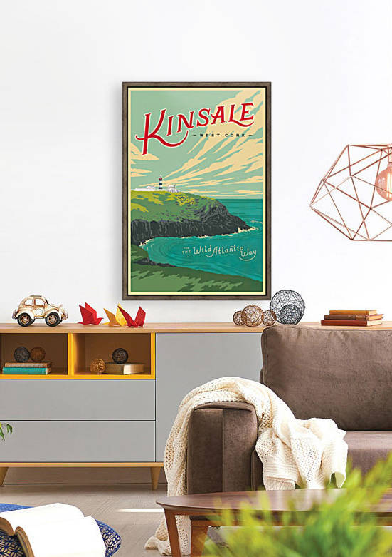 Kinsale Wild Atlantic Way vintage travel poster by VINTAGE POSTER
