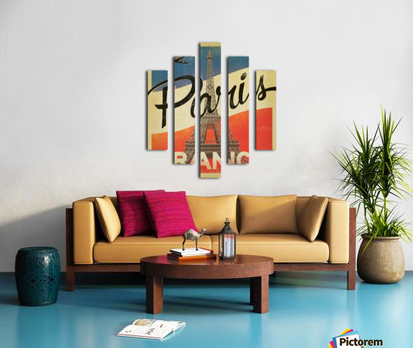 Paris France Vintage Poster by VINTAGE POSTER Wall Art