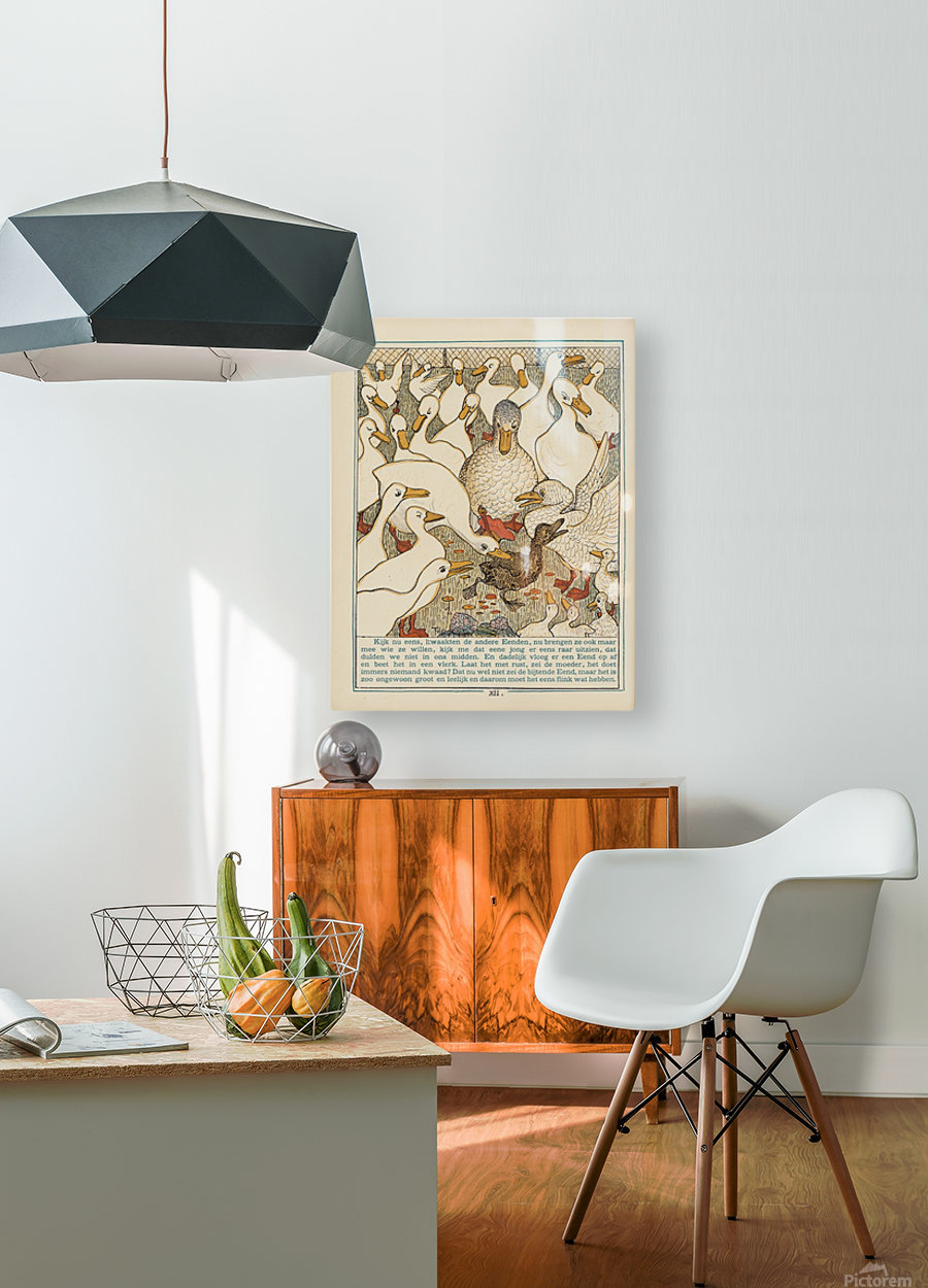 Ducks  HD Metal print with Floating Frame on Back