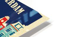 Amsterdam Art Print travel poster HD Metal print