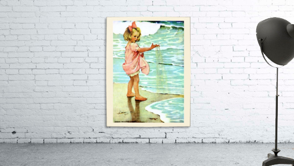 Girl at the sea Wall Preview