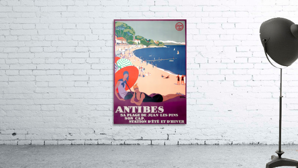 Antibes Original Poster Wall Preview