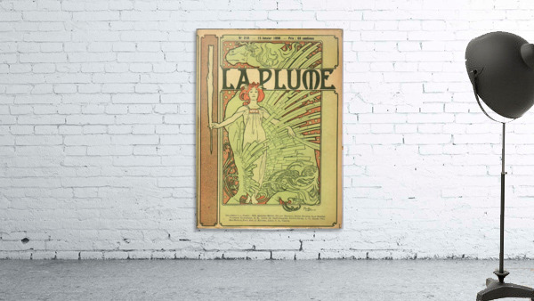 La Plume by Alphonse Mucha Wall Preview