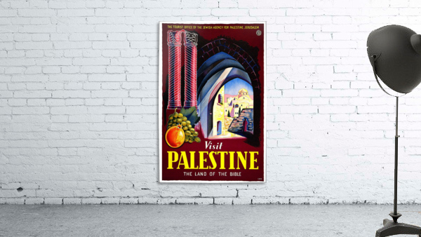 Visit Palestine vintage travel poster Wall Preview