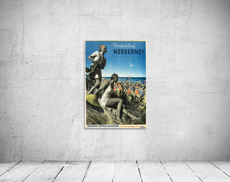 Nordseebad Norderney Germany Vintage Travel Poster 1939 Wall Preview
