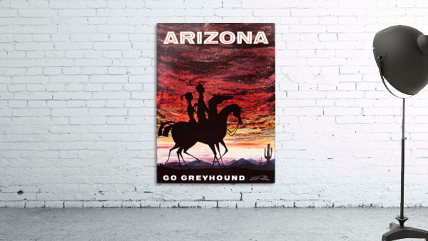Greyhound Bus Travel Poster for Arizona Wall Preview