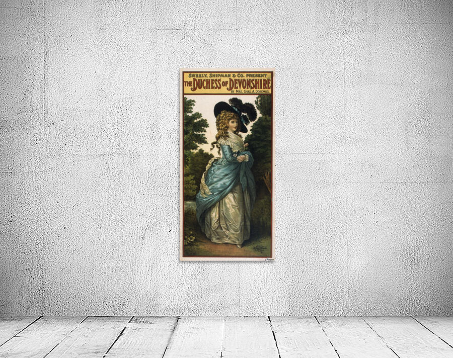 1906 Vintage Theater Poster The Duchess of Devonshire Wall Preview