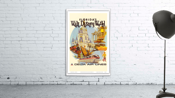 Florida Walt Disney World Delta Air Lines Poster Wall Preview
