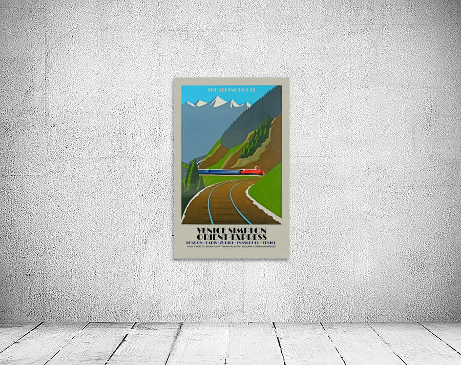 Simplon Orient Express The Alpine Route Wall Preview