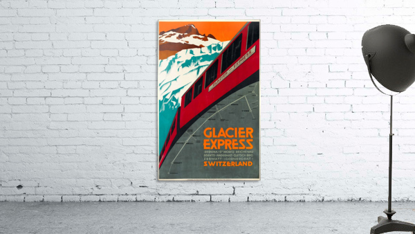 Glacier Express Switzerland Travel Poster Wall Preview