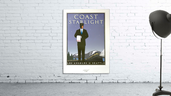 The Coast Starlight Vintage Poster Wall Preview