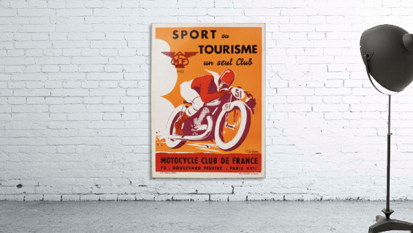Geo Ham Sport au tourisme moto poster Wall Preview
