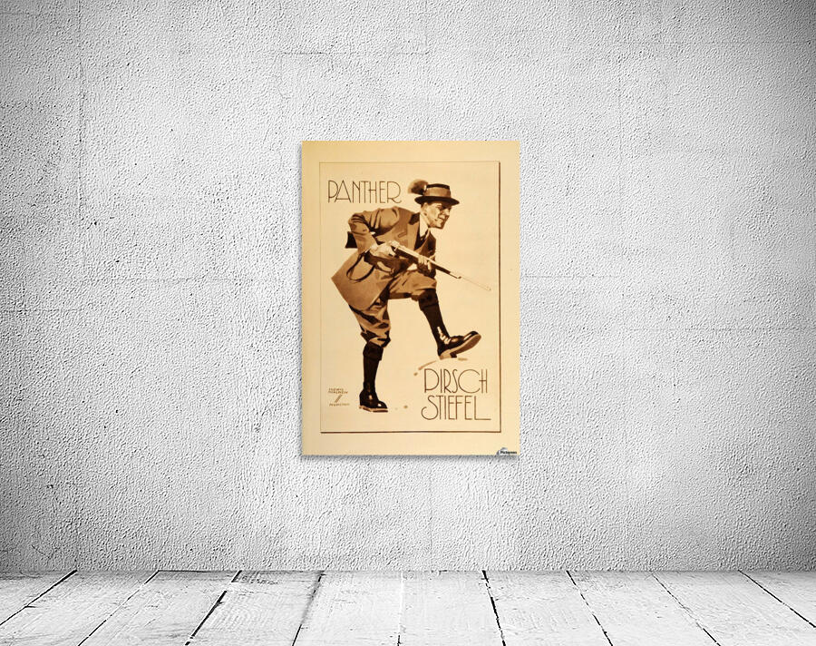 1920 Ludwig Hohlwein Poster Lithographs and Gravures Panther Pirsch Stiefel Wall Preview