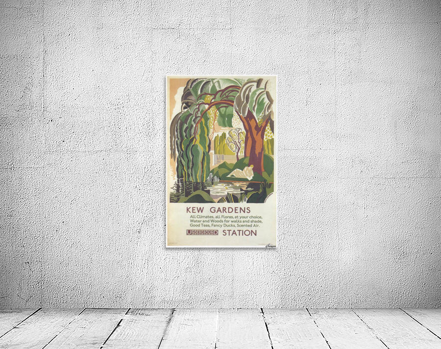 London Underground Kew Gardens poster Wall Preview