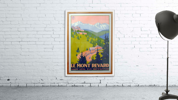Le Mont Revard original vintage travel poster Wall Preview