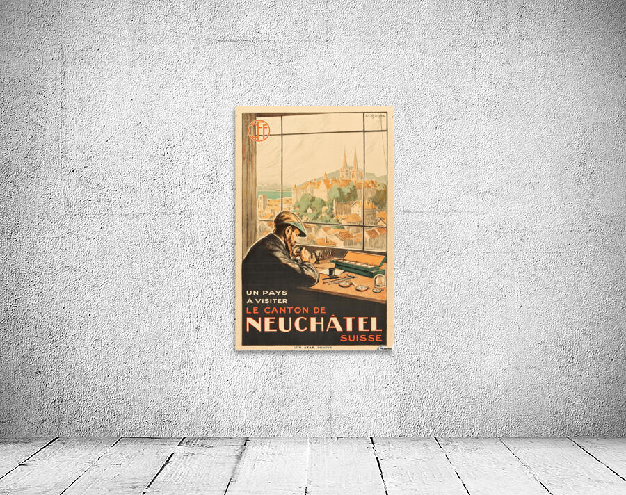 Le canton de Neuchatel Suisse Wall Preview